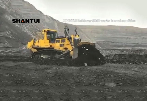 SHANTUI Bulldozer SD90 Works In Coal Condition